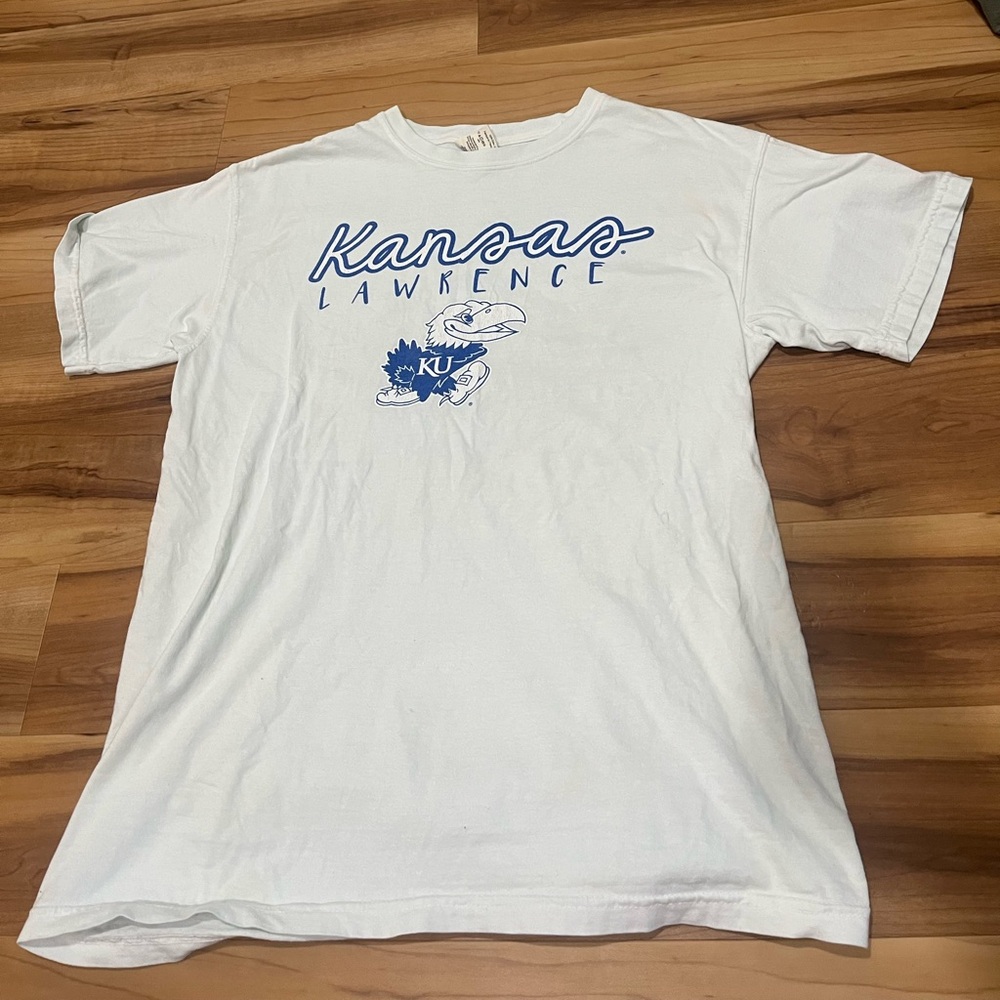 Comfort Colors White Kansas Lawrence Tee